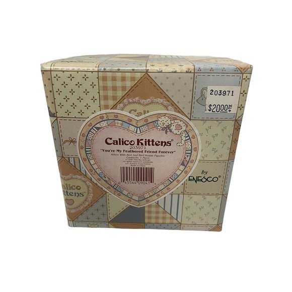 Calico‎ Kittens Youre My Feathered Friend Forever Figurine 203971 3" - Picture 6 of 9